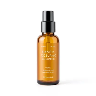 Amber Glass Cosmetic Bottle 50ml